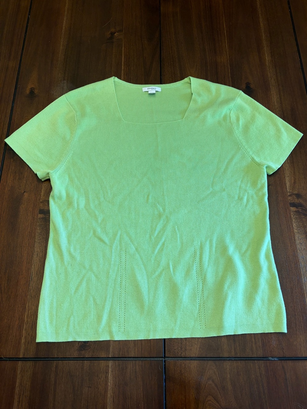 Dressbarn Green Knitted Top